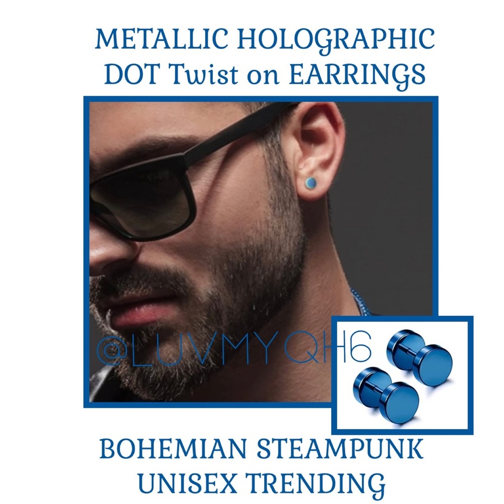 8mm DOT Twist on Earrings